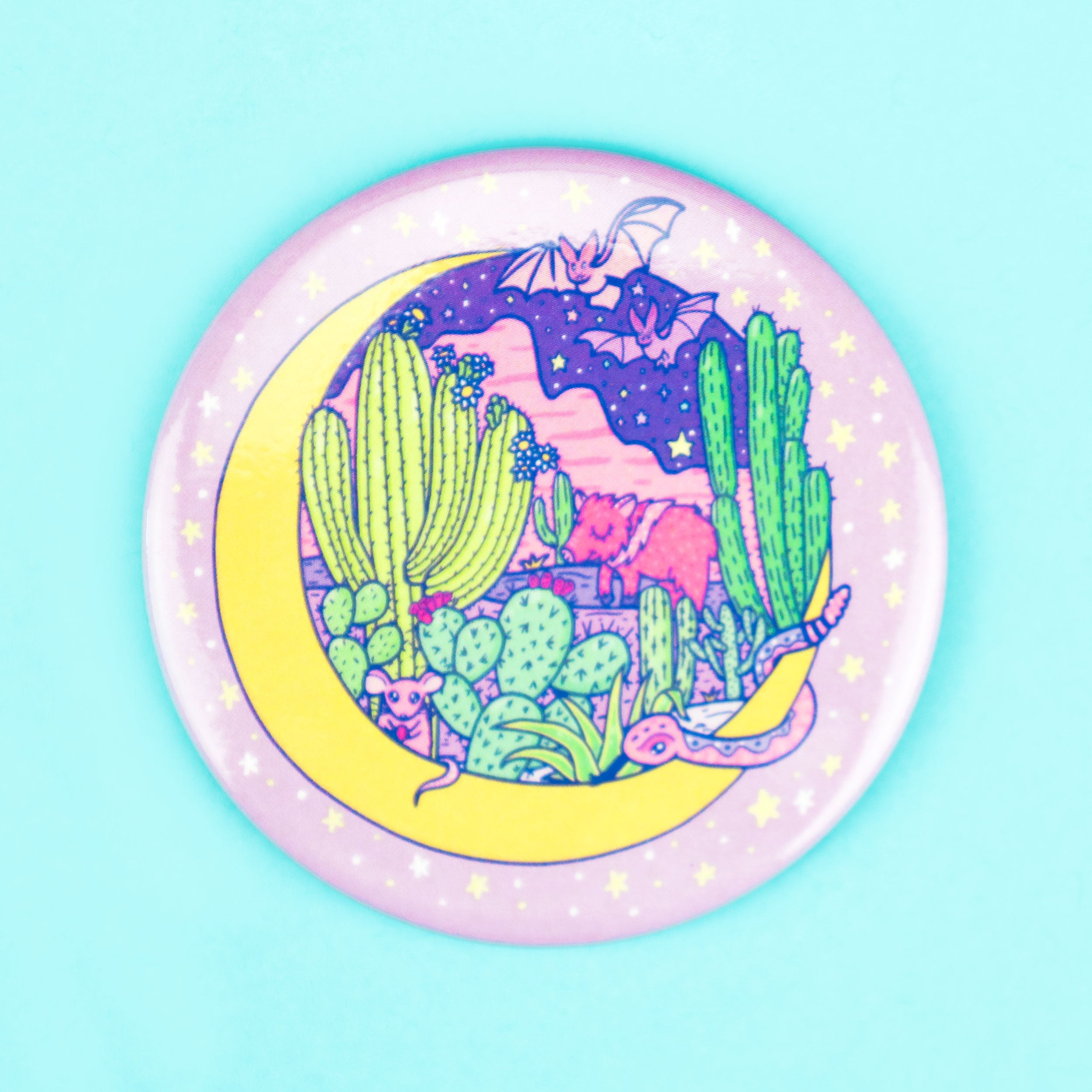 Desert Moon Fridge Magnet