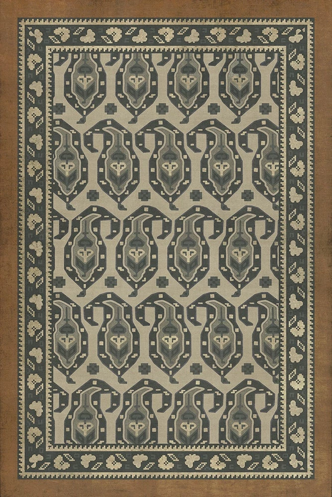 Persian Bazaar Vintage Vinyl Floormat / 24x36 / Click for Styles