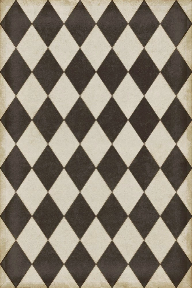 Vintage Vinyl Floor Mat / 24" x 36" / Click for Styles