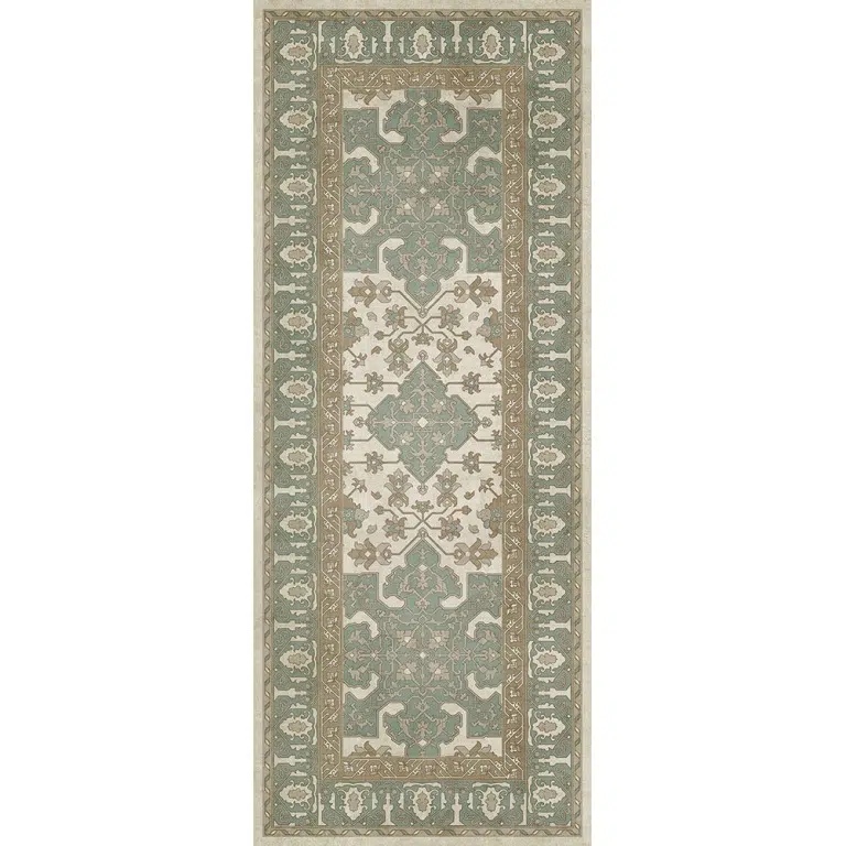 Vintage Vinyl Floor Mat / 36" x 90" / Click for Styles