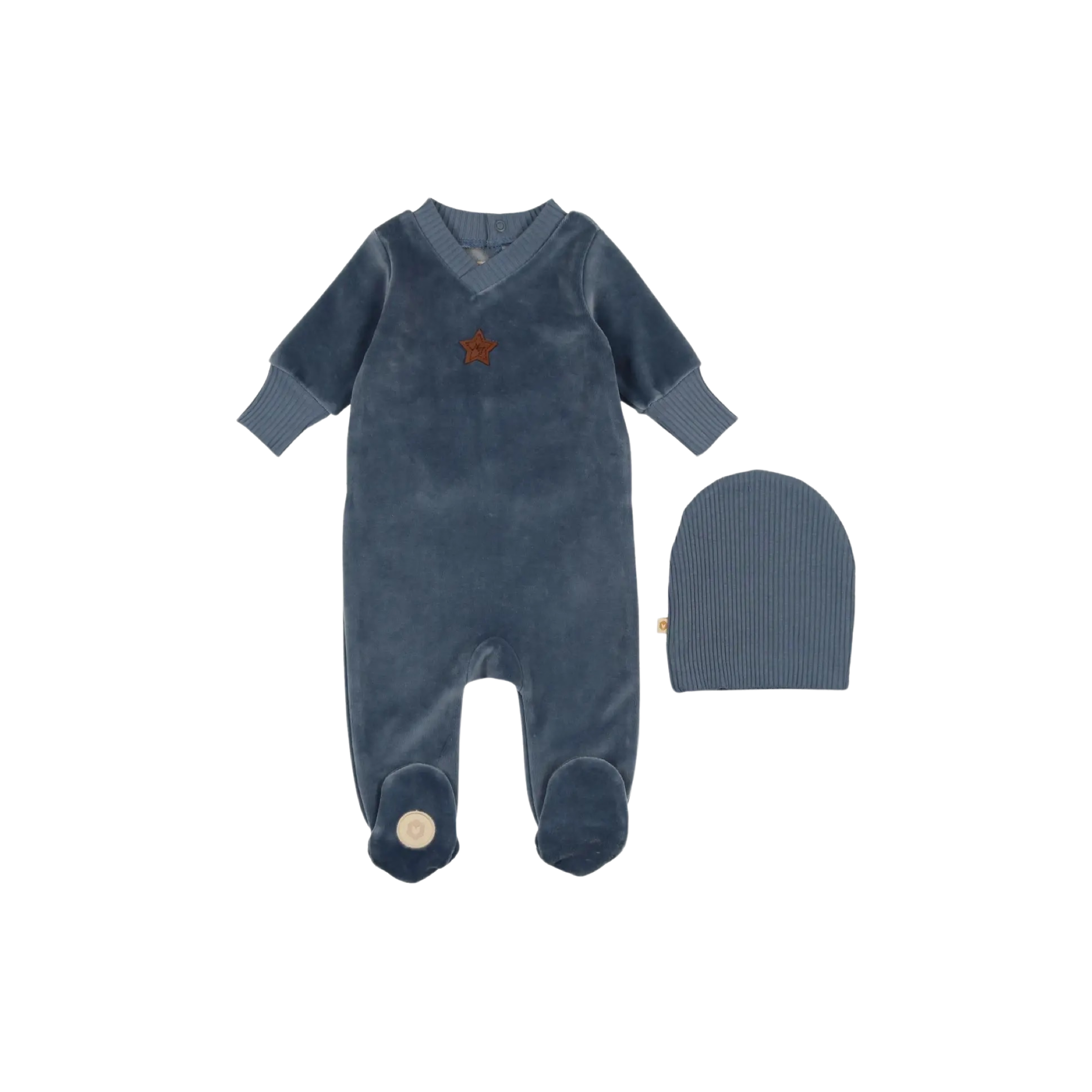 Starring Collection Blue Footie & Hat