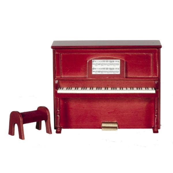 Dollhouse Miniature Piano & Bench