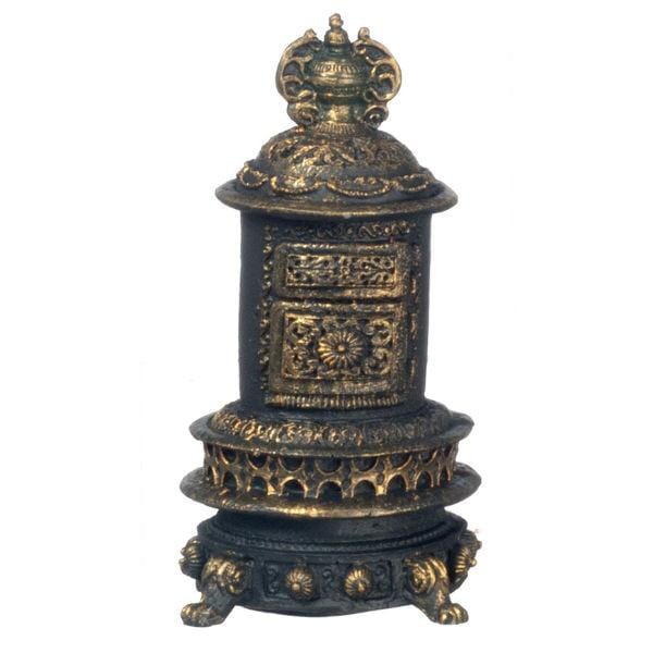 Dollhouse Miniature Antique-Finish Parlor Stove