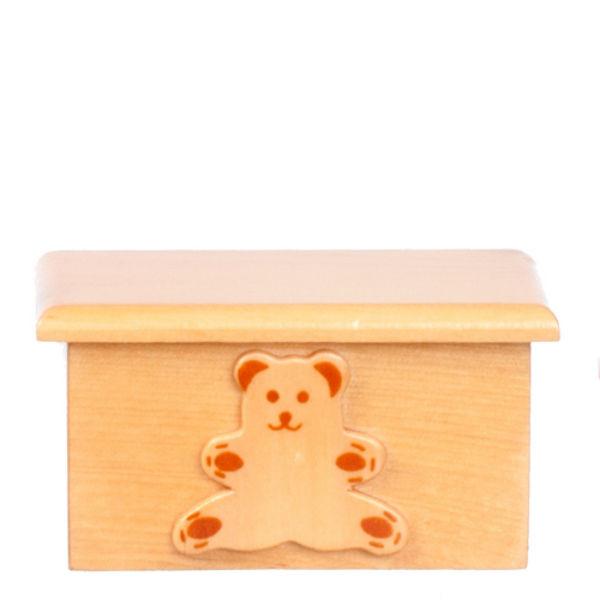 Kids' Dollhouse Miniature Teddy Bear Toy Box