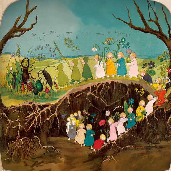 Toverlux Silhouette - Sibylle von Olfers - The Story of the Root Children - Spring