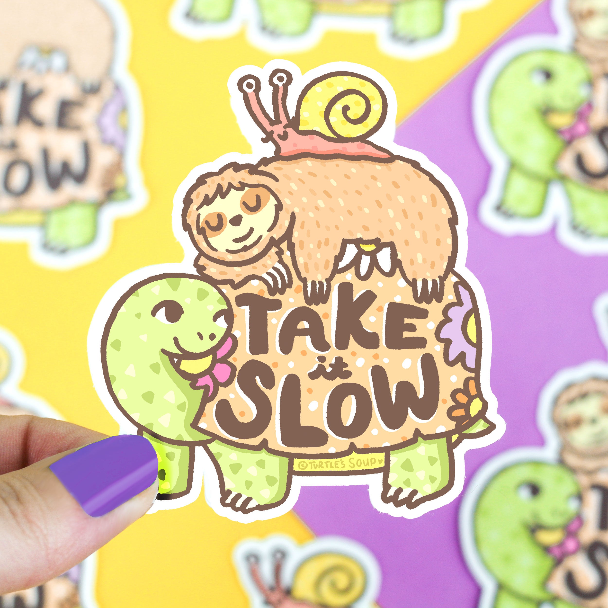 Take It Slow Vinyl Sticker