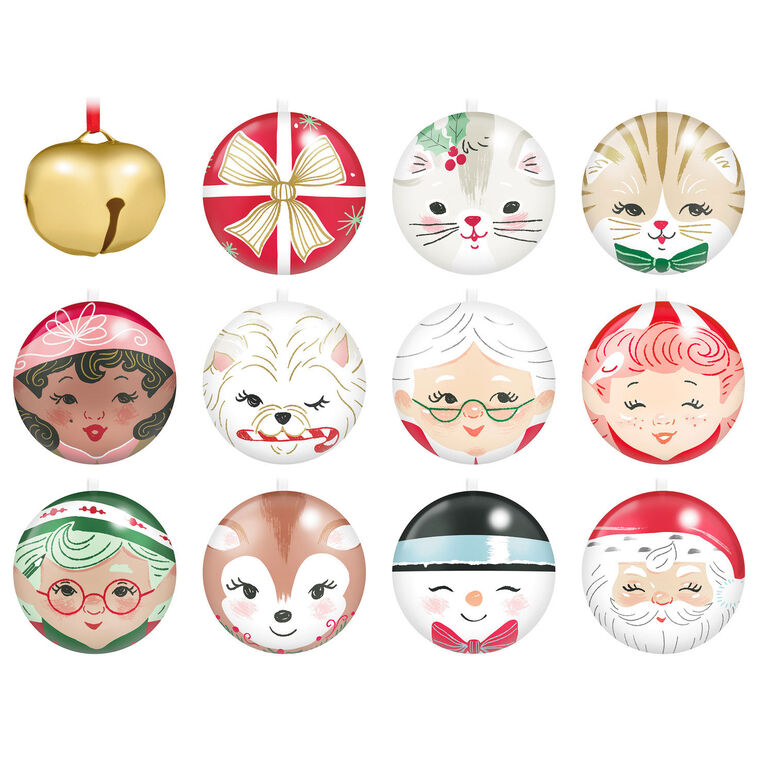 The North Pole’s Countdown to Christmas Ornaments and Book Set