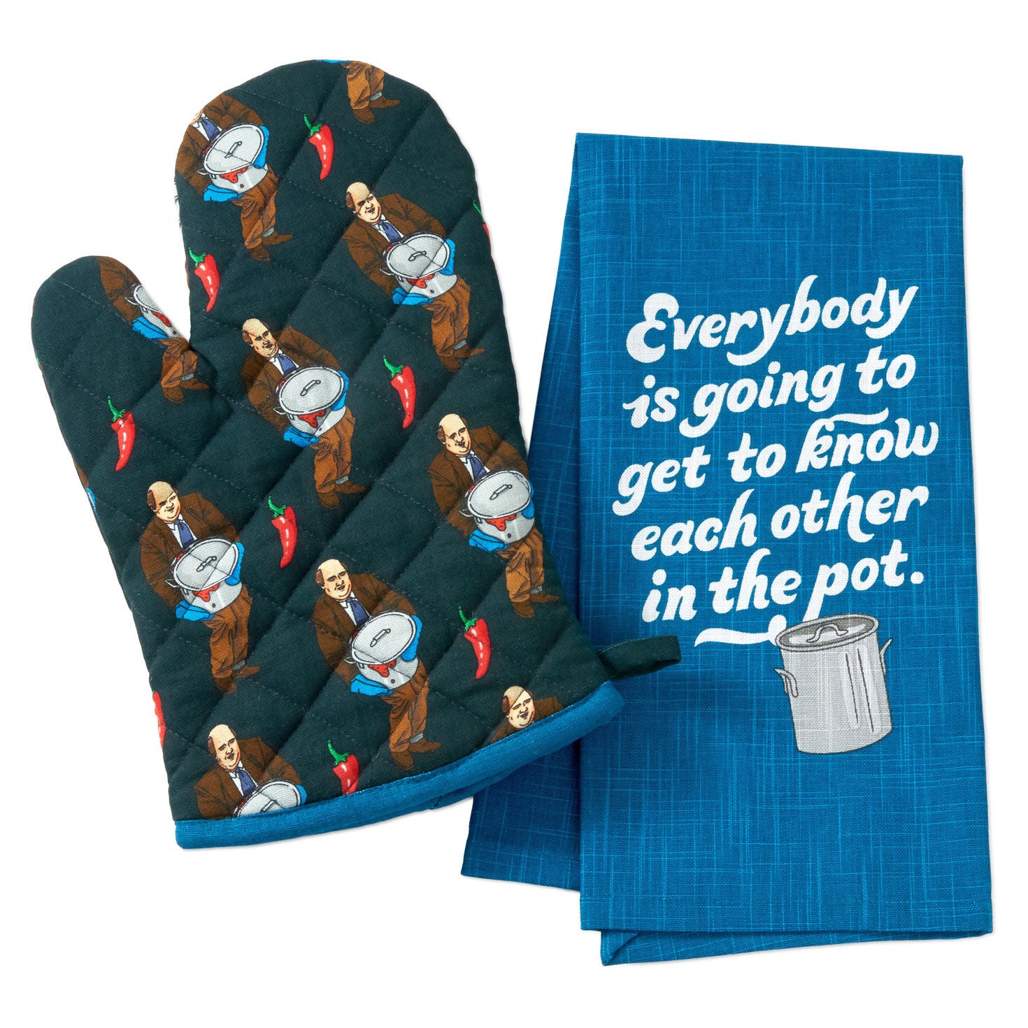 The Office Kevin's Chili Oven Mitt and Tea Towel
