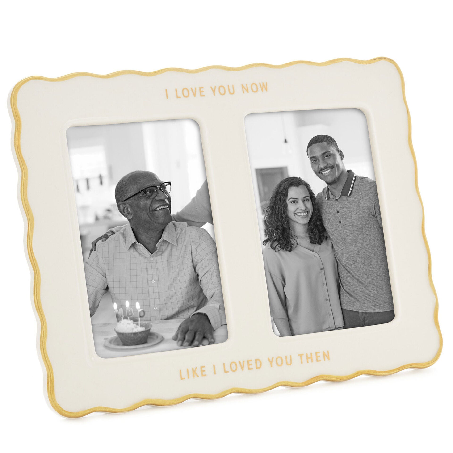 Then and Now Ceramic Picture Frame