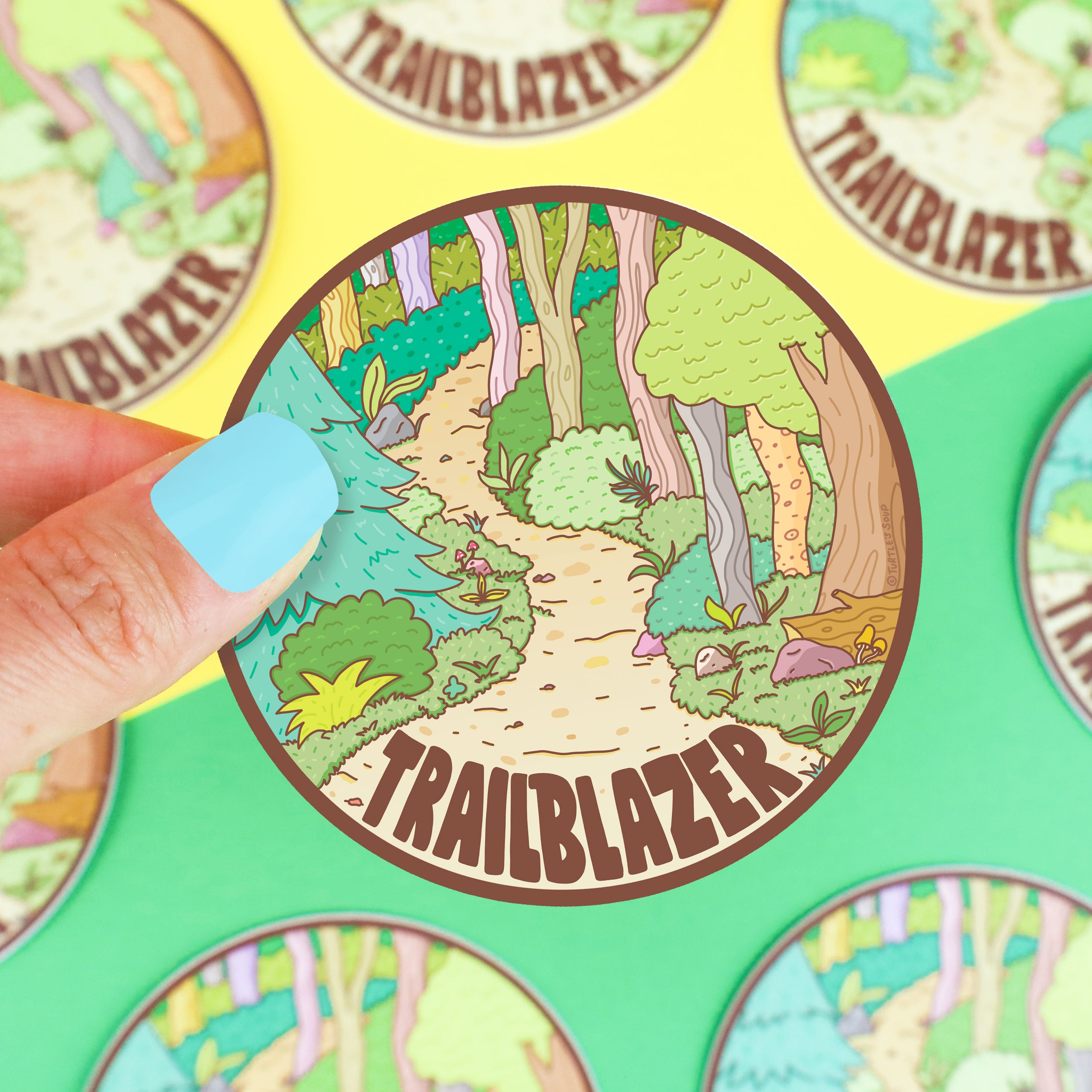 Trailblazer Hiking Vinyl Sticker