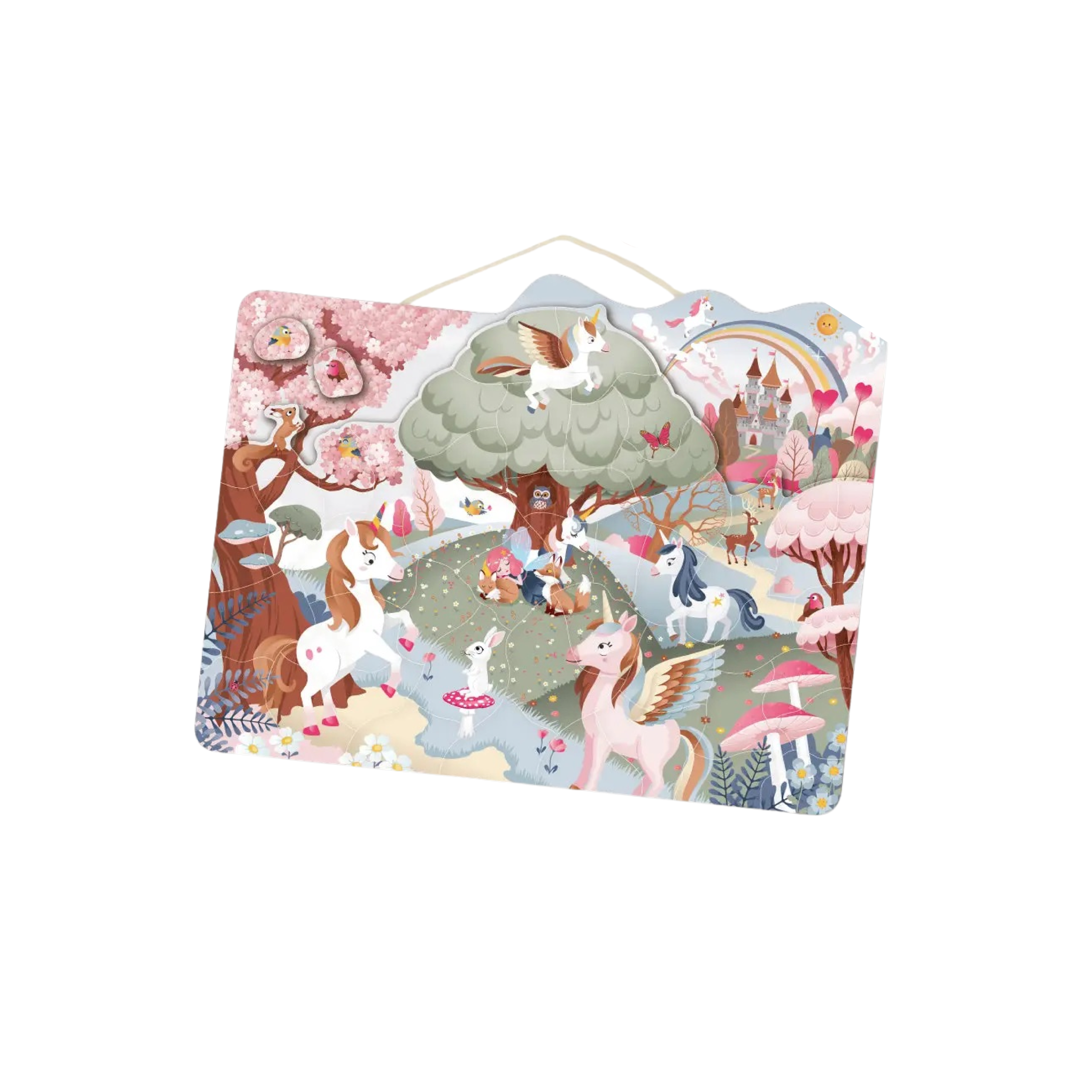 Unicorn Wooden Magnetic Puzzle