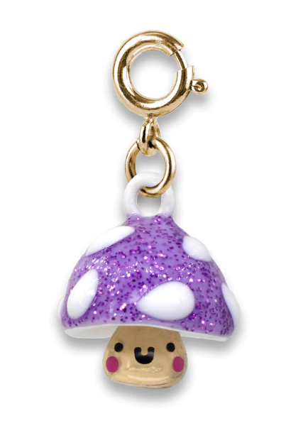 Glitter Mushroom Charm