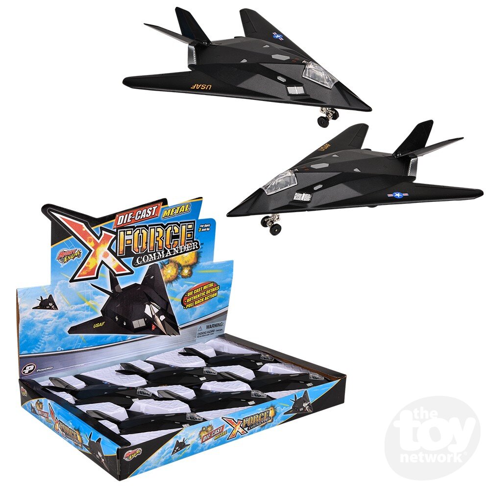 8" Die-Cast Pull Back F-117 Nighthawk