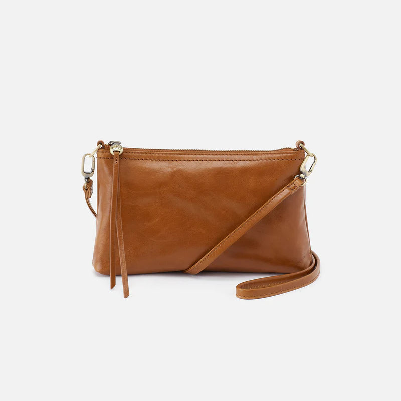 HOBO Darcy Crossbody in Truffle Polished Leather