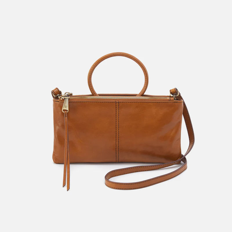 HOBO Sable Crossbody in Truffle Polished Leather