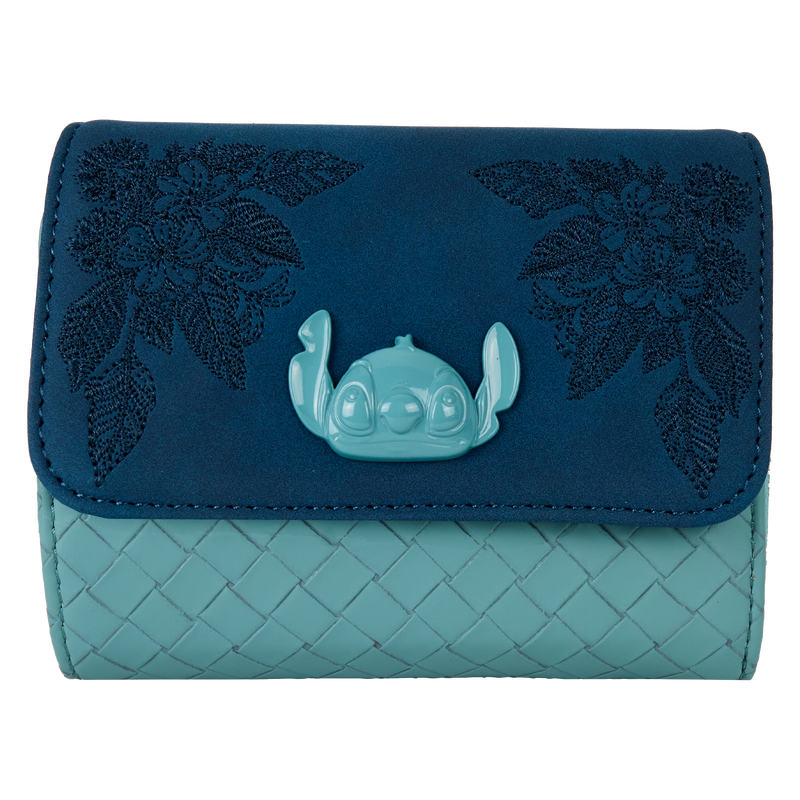 Stitch Embroidered Floral Wallet by Loungefly