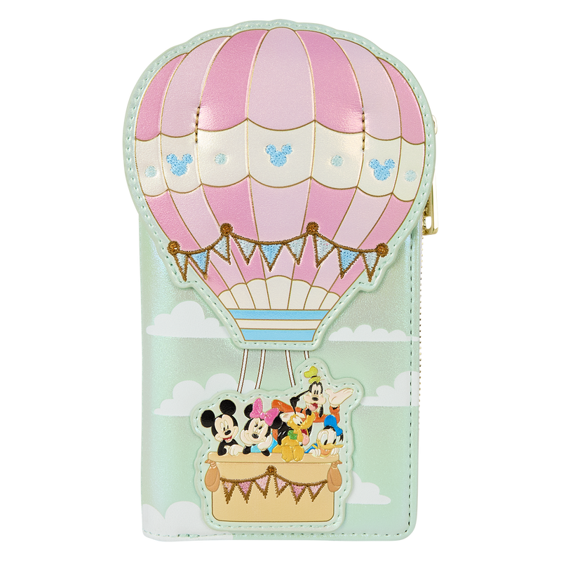 Mickey & Friends Hot Air Balloon Flap Wallet by Loungefly