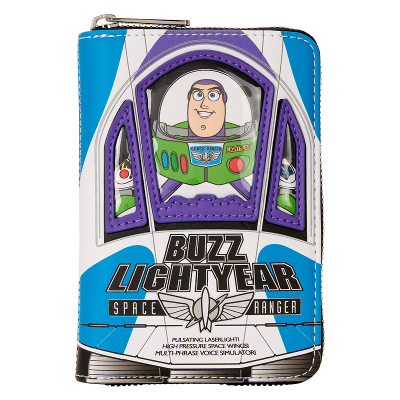 Toy Story 30th Anniversary Buzz Lightyear Glow Zip Around Wallet by Loungefly