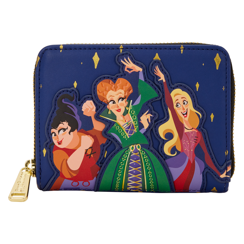 Hocus Pocus Sanderson Sisters Night Sky Zip Around Wallet by Loungefly