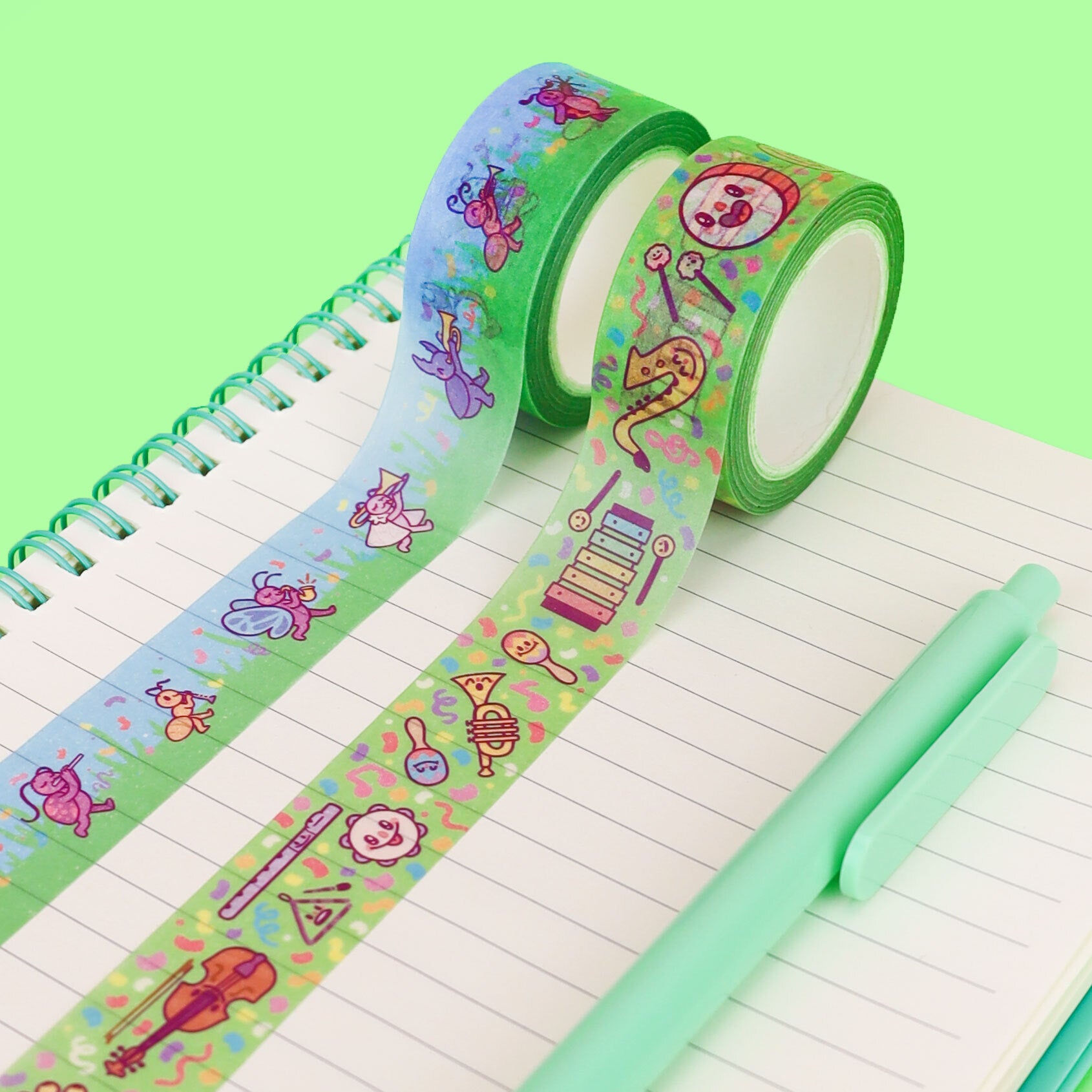 Instruments and Bug Band Washi Tape Box Set