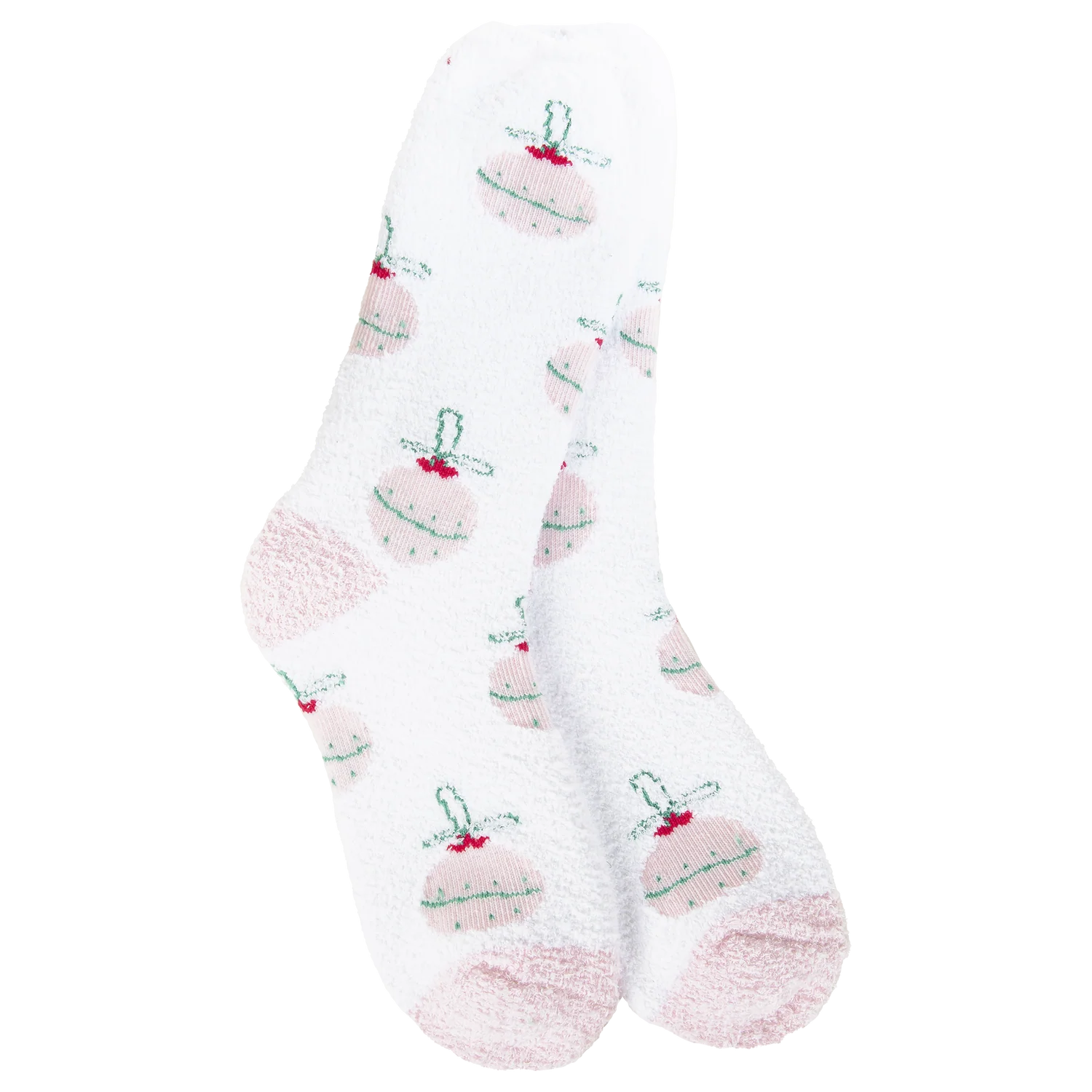 Ornament Ball Holiday Cozy Crew Socks