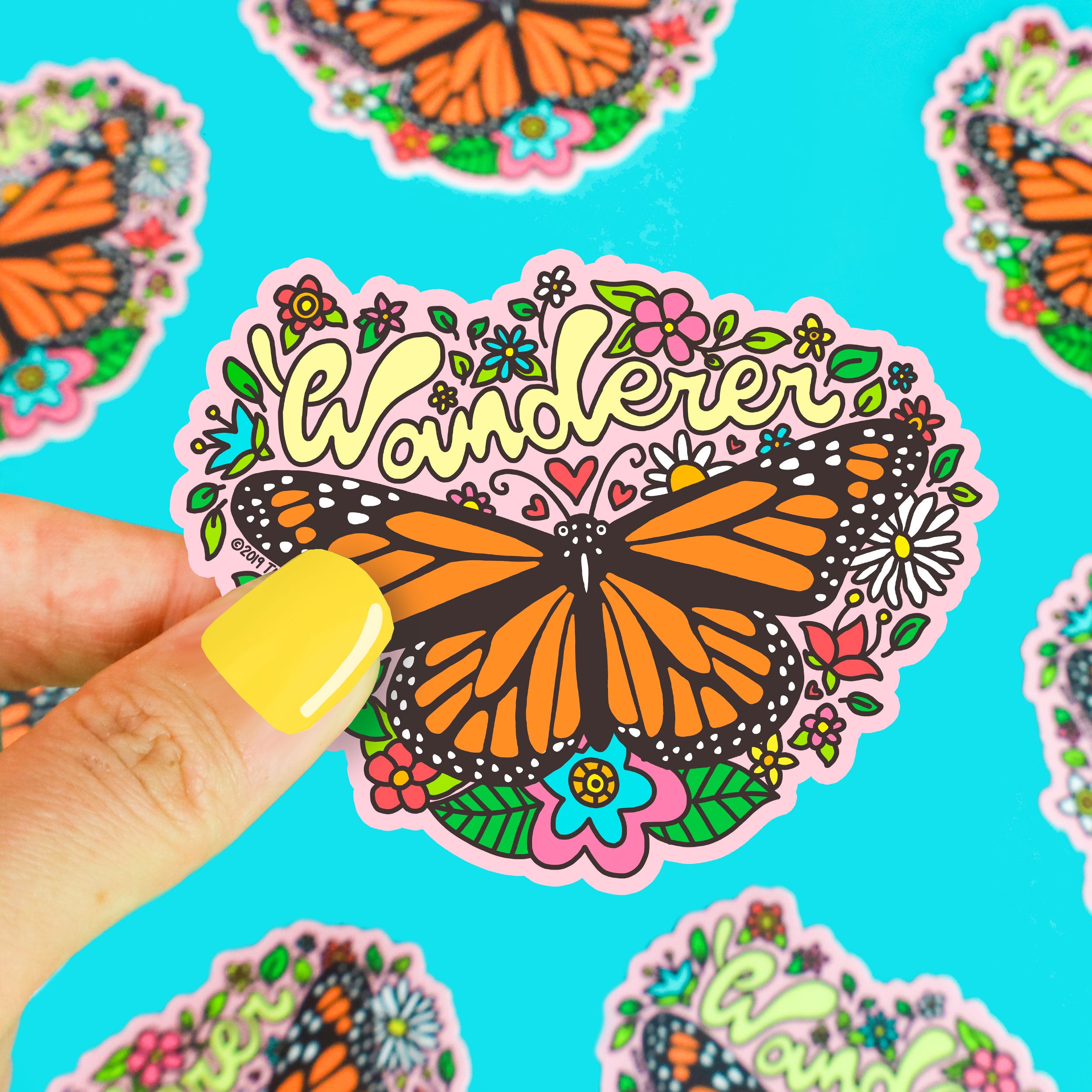 Wanderer Butterfly Vinyl Sticker