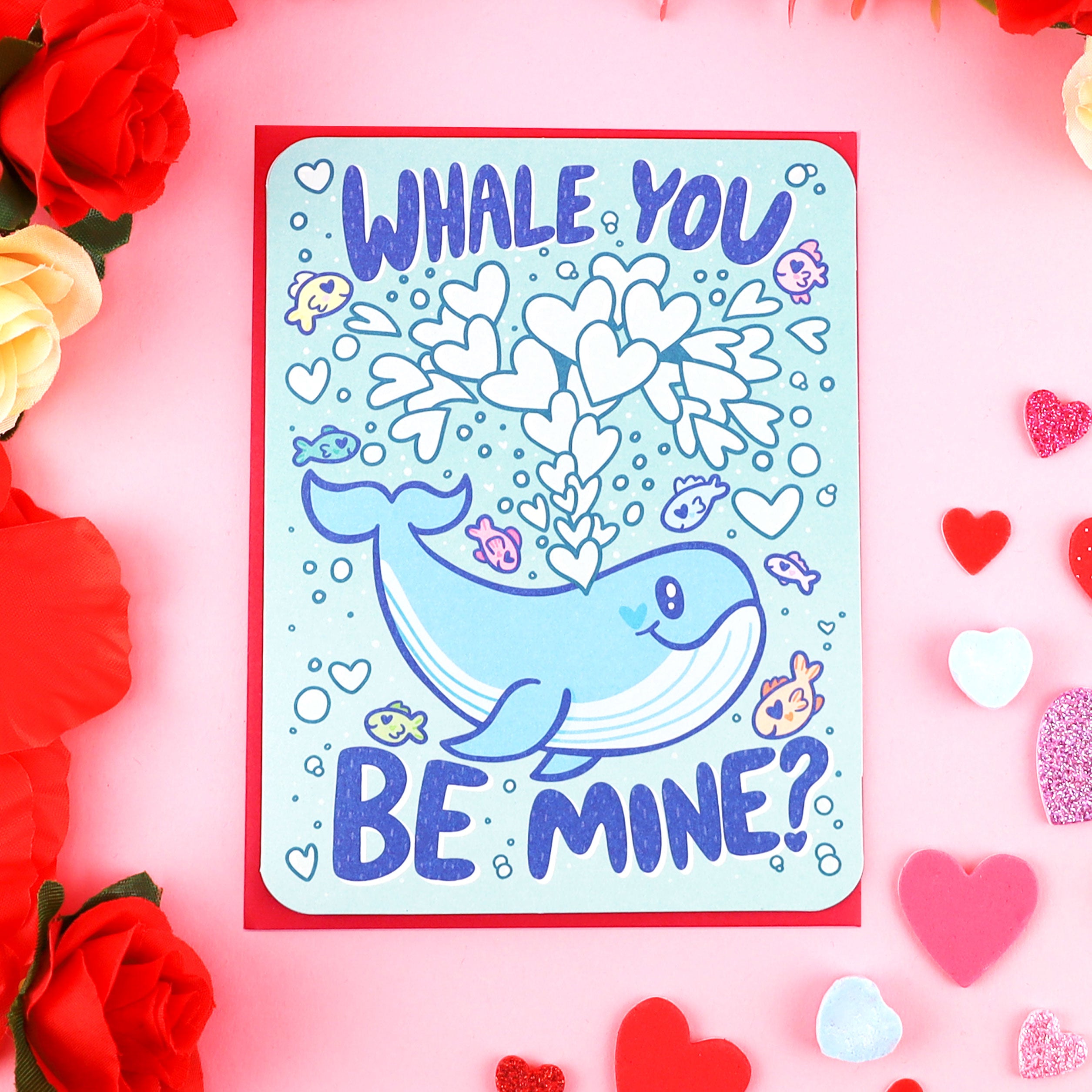 Whale You Be Mine Love Card