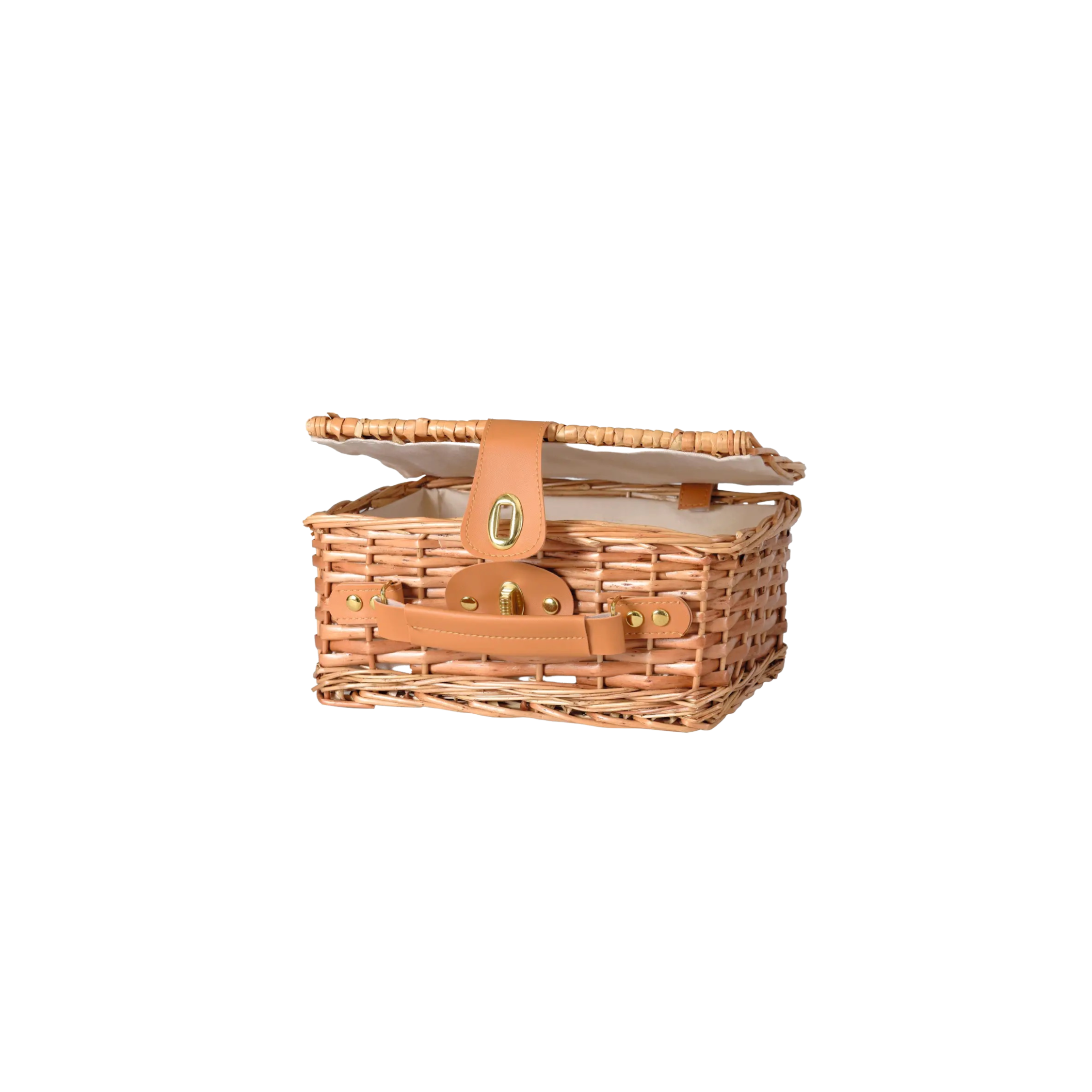 Wicker Case With Cotton Fabric