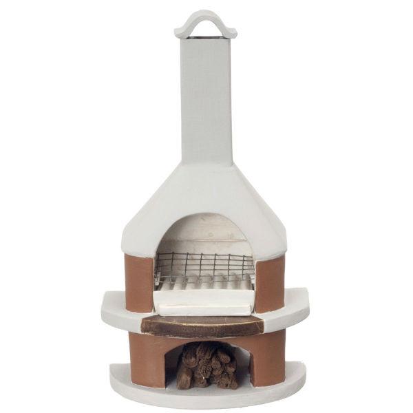 Modern Dollhouse Miniature Outdoor Fireplace