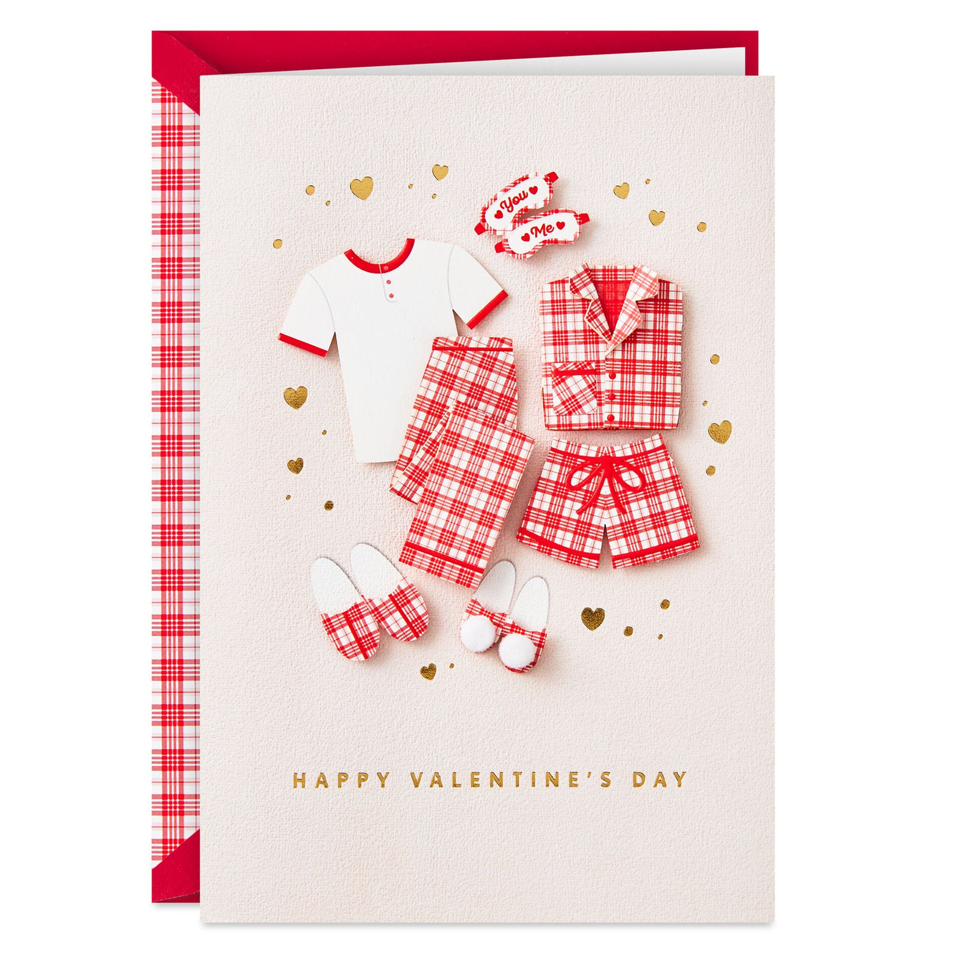 You and Me Matching Pajamas Valentine's Day Card