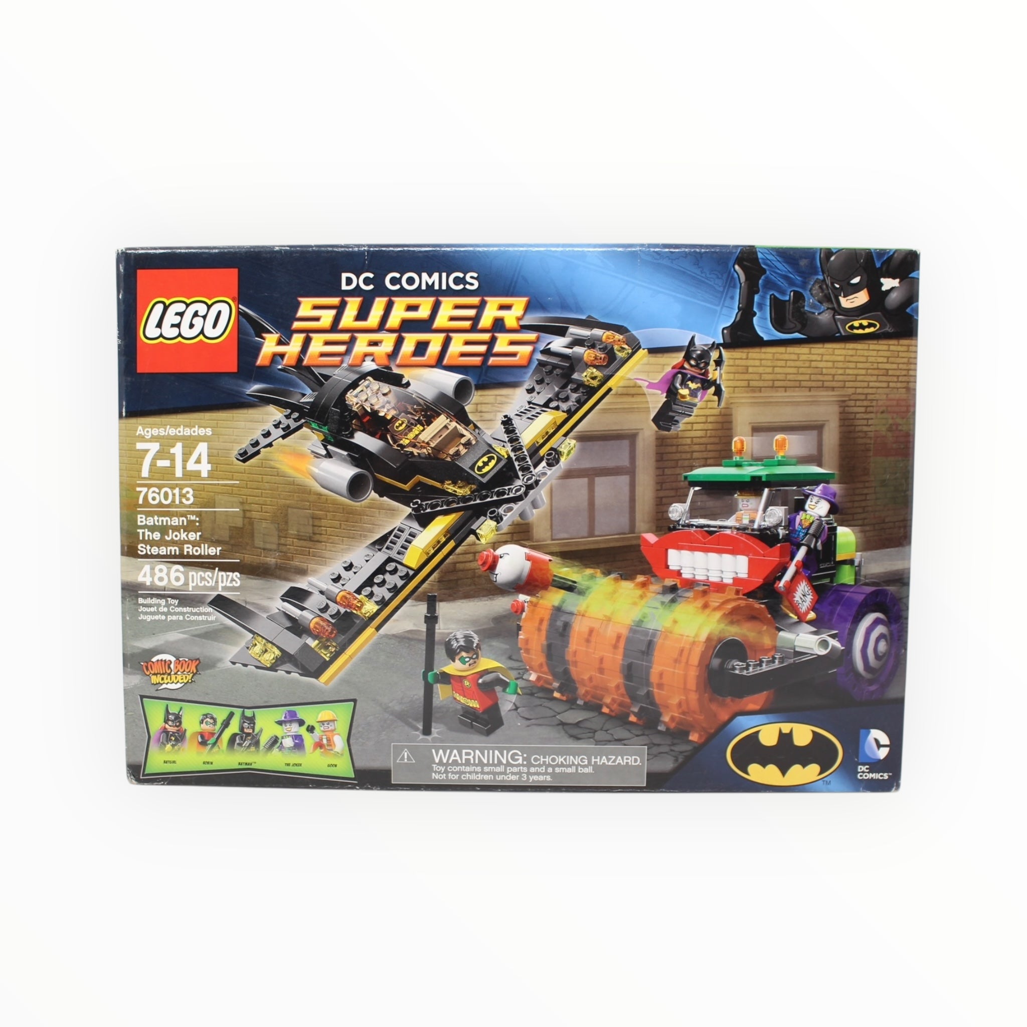 Retired Set 76013 DC Super Heroes Batman: The Joker Steamroller (slight box damage)