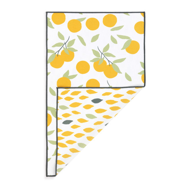Citrus Orange Absorbent Reversible Towel