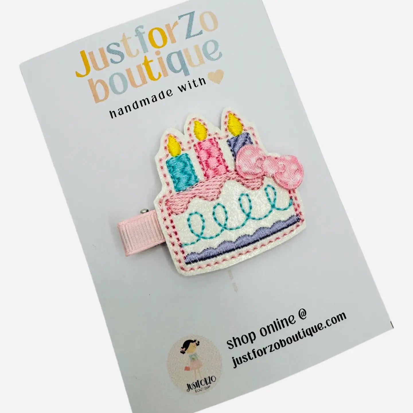 Birthday Cake Hair Clip