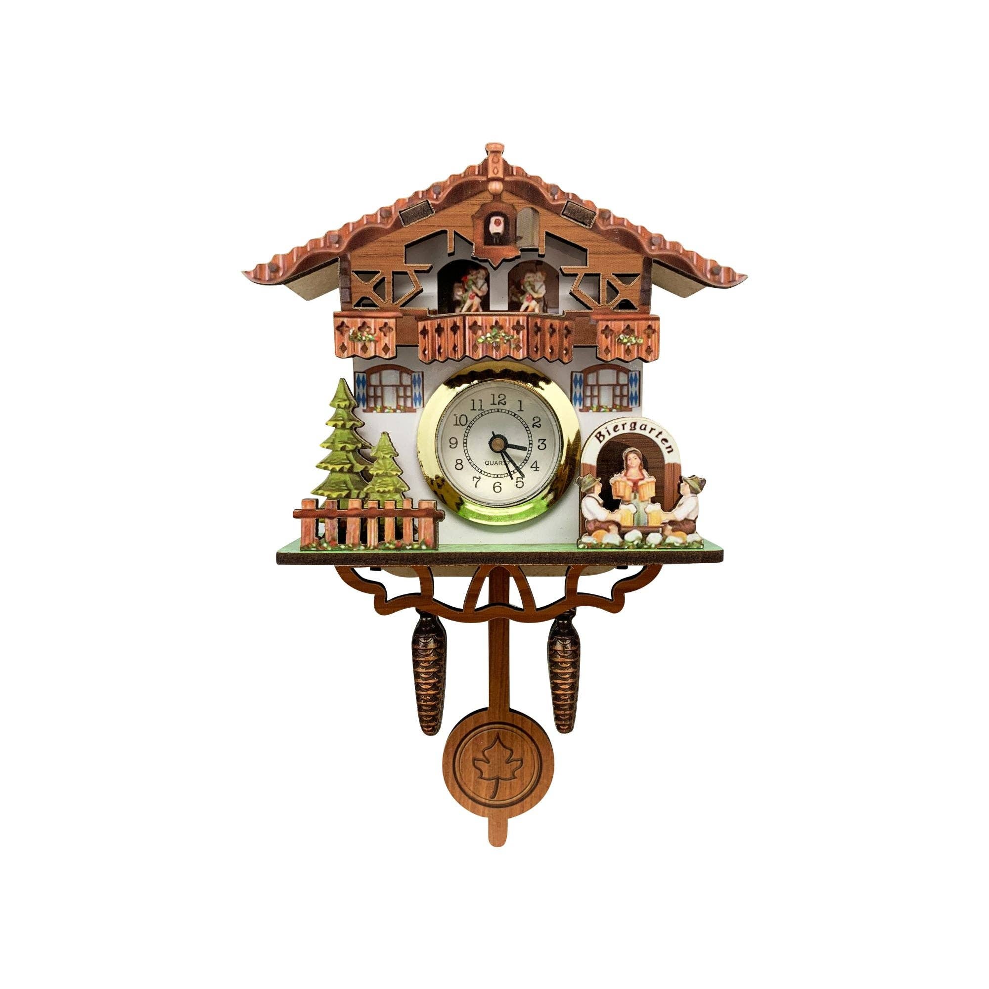 German Bier Garten Functioning Clock Fridge Magnet