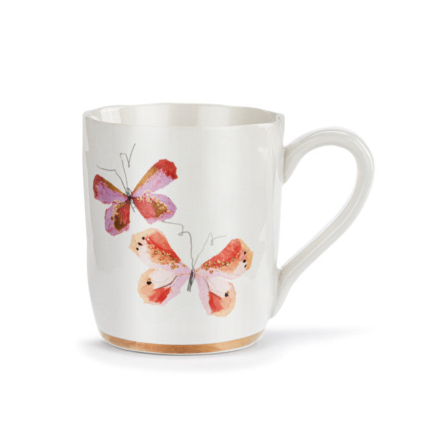Elisabeth Hays Pink Duo Butterfly Mug