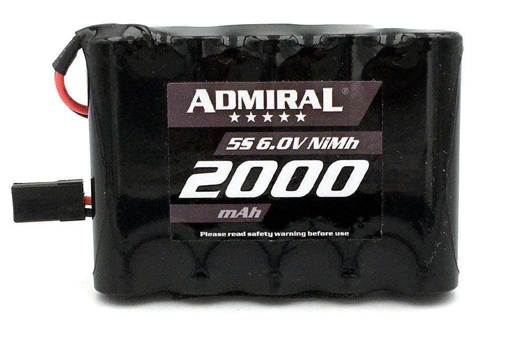 Admiral 2000mAh 5S 6.0V NiMH Battery with JR Connector
