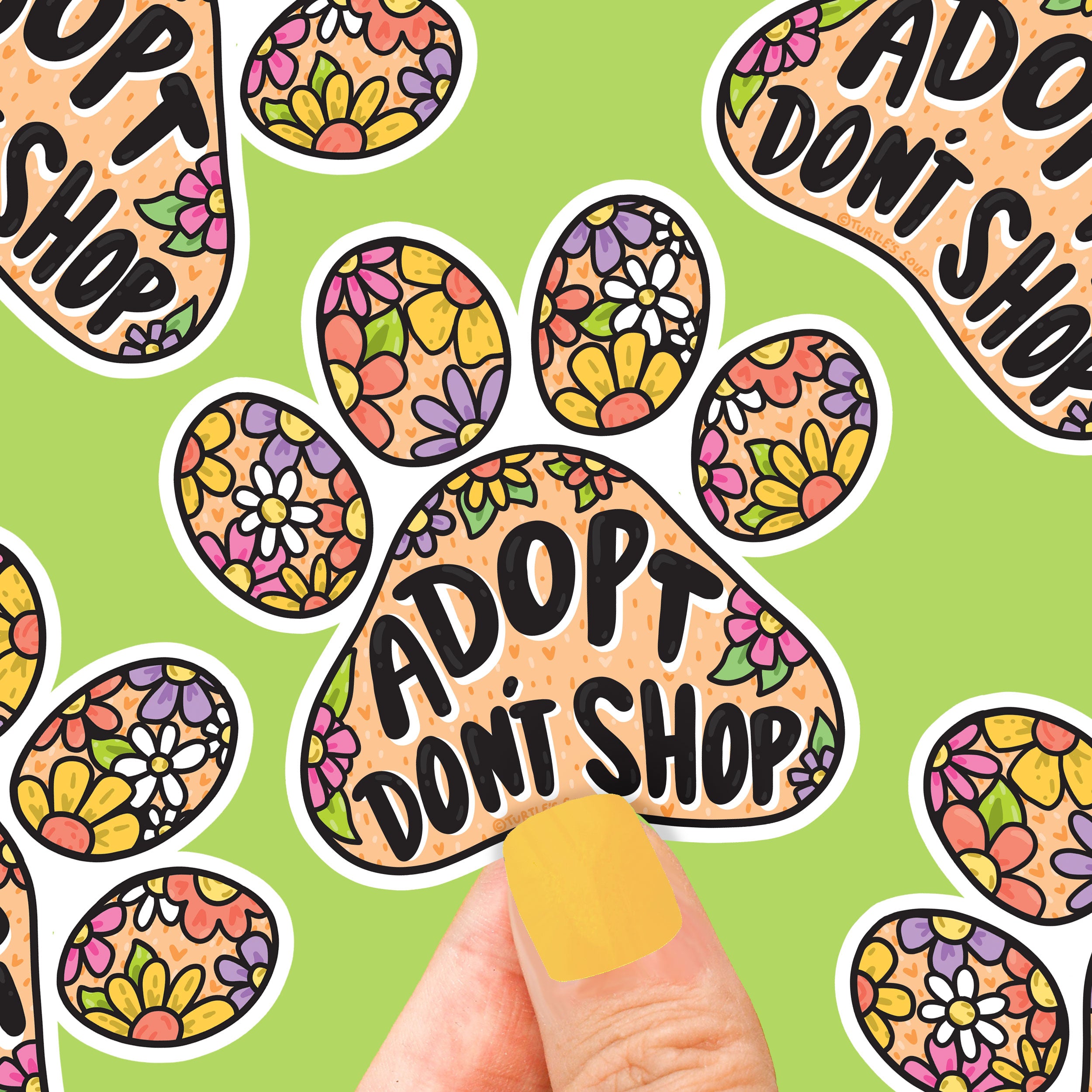 Adopt Don't Shop Vinyl Sticker