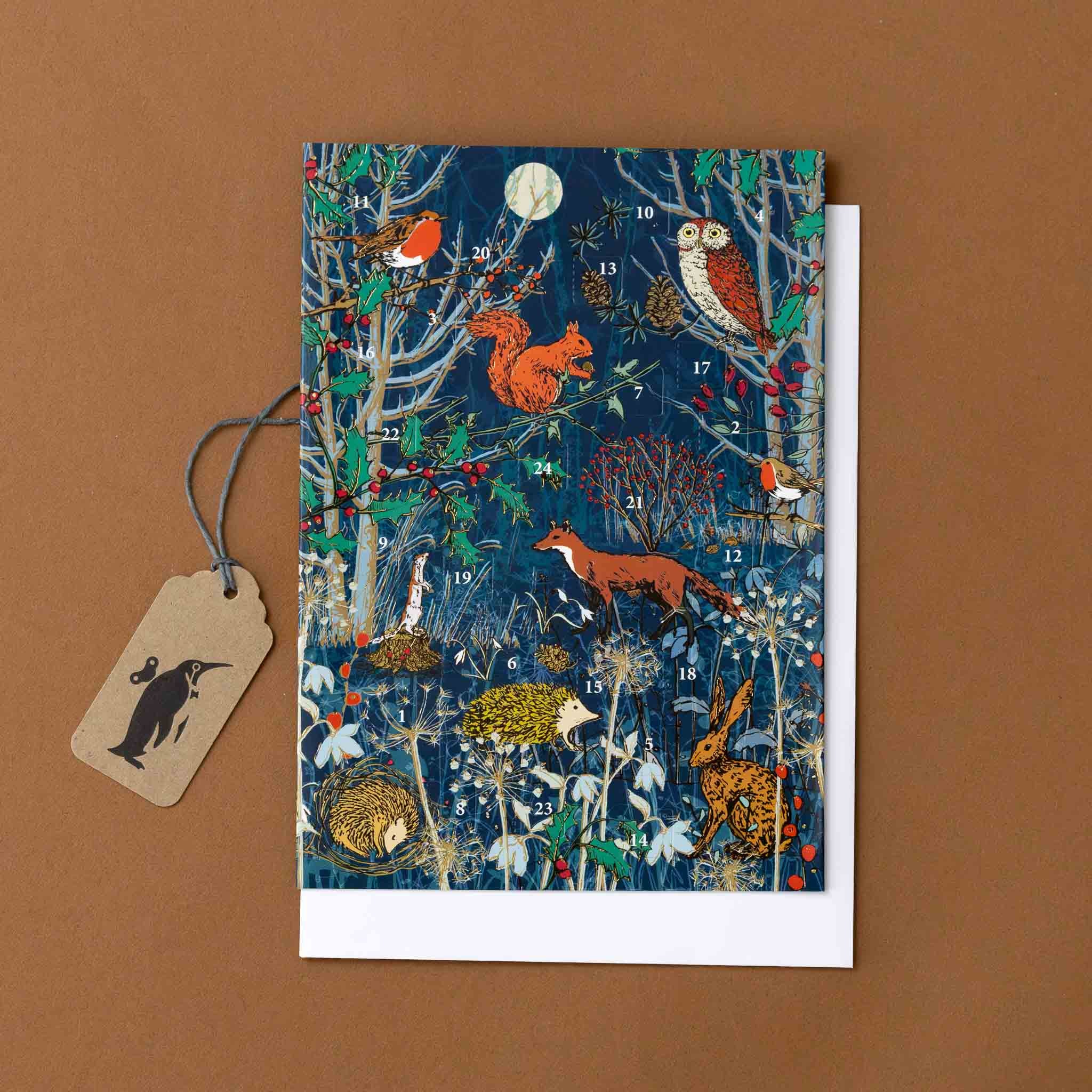 Advent Calendar Greeting Card | Midnight Winters Tale