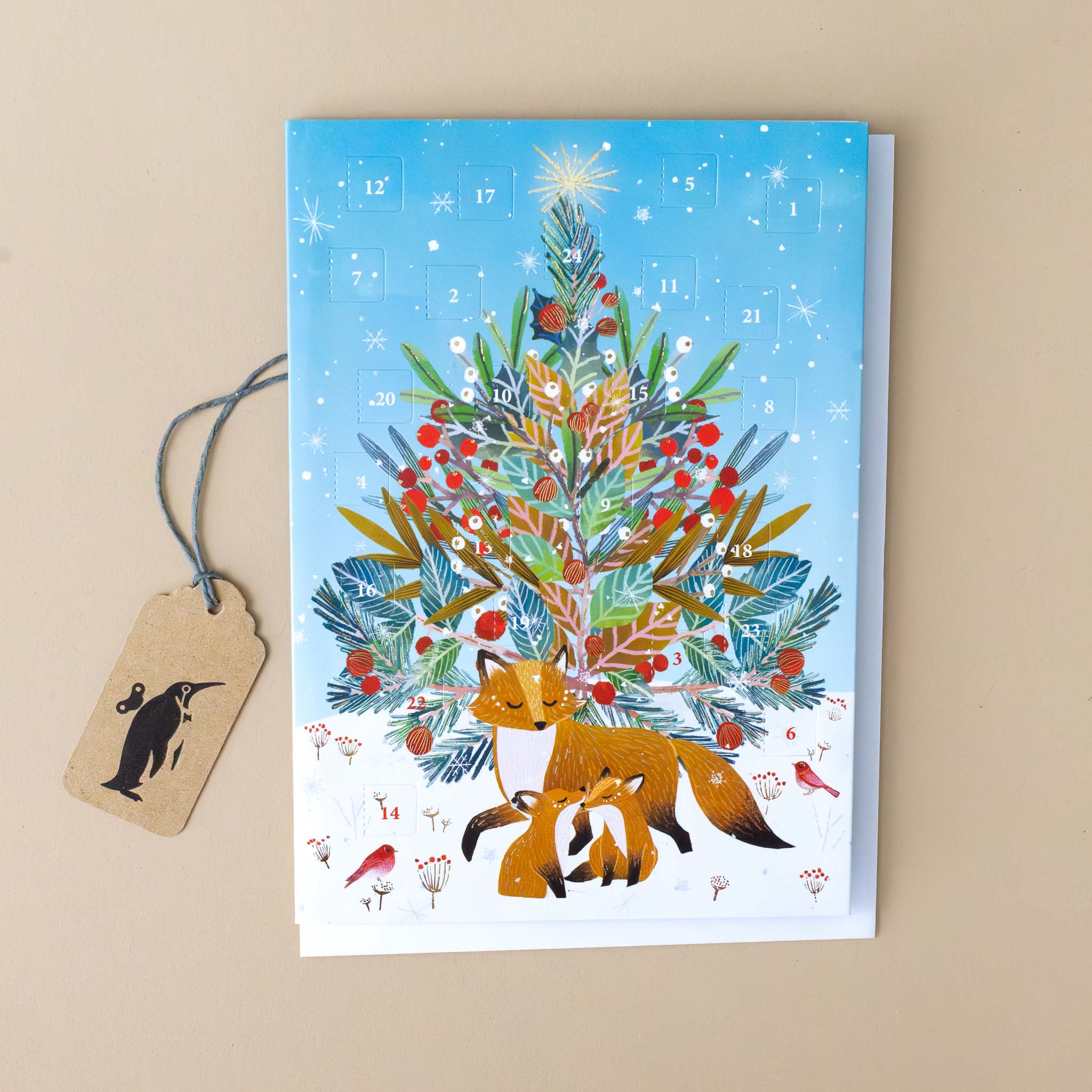 Advent Calendar Greeting Card | Beneath the Tree Fox