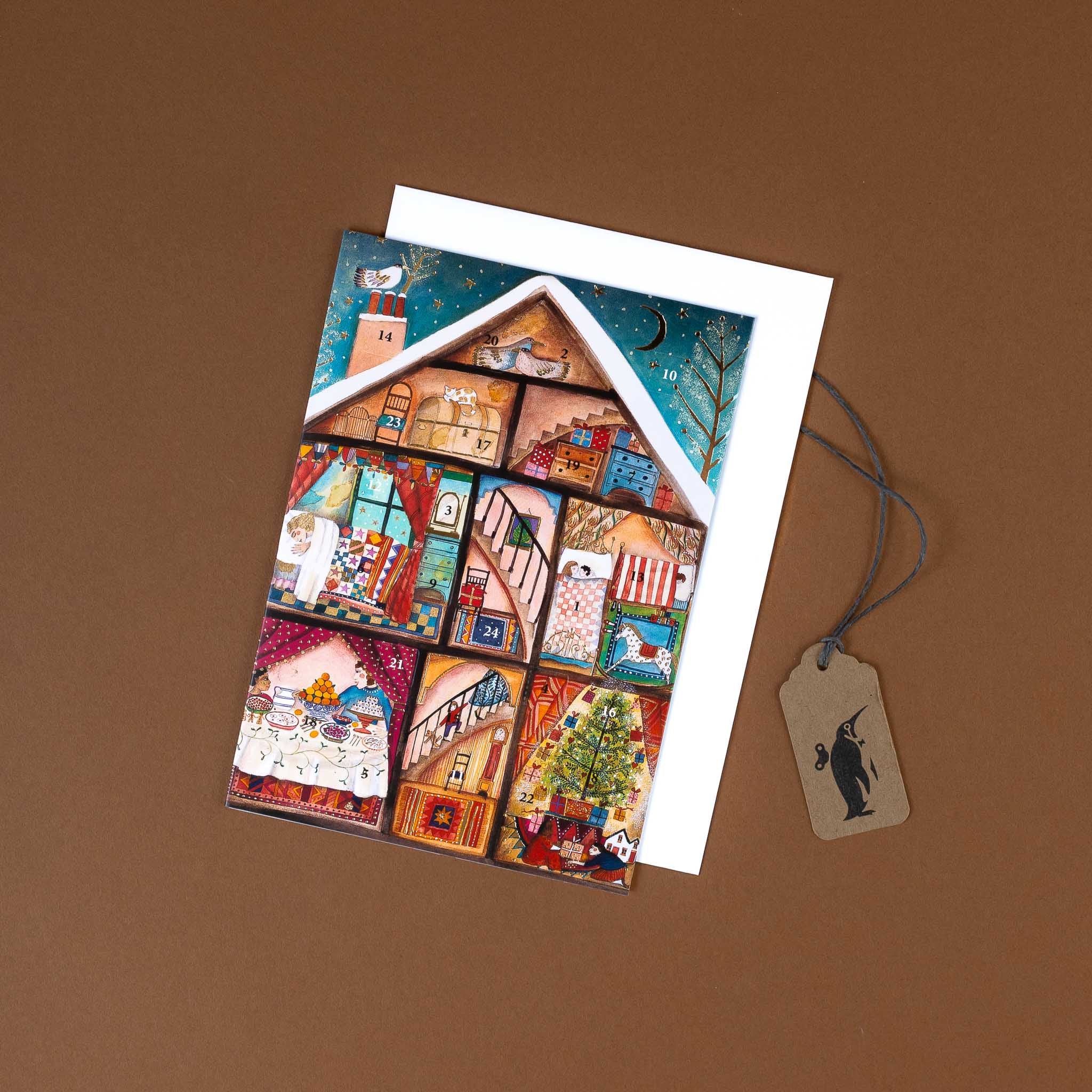Advent Calendar Greeting Card | Night Before Christmas