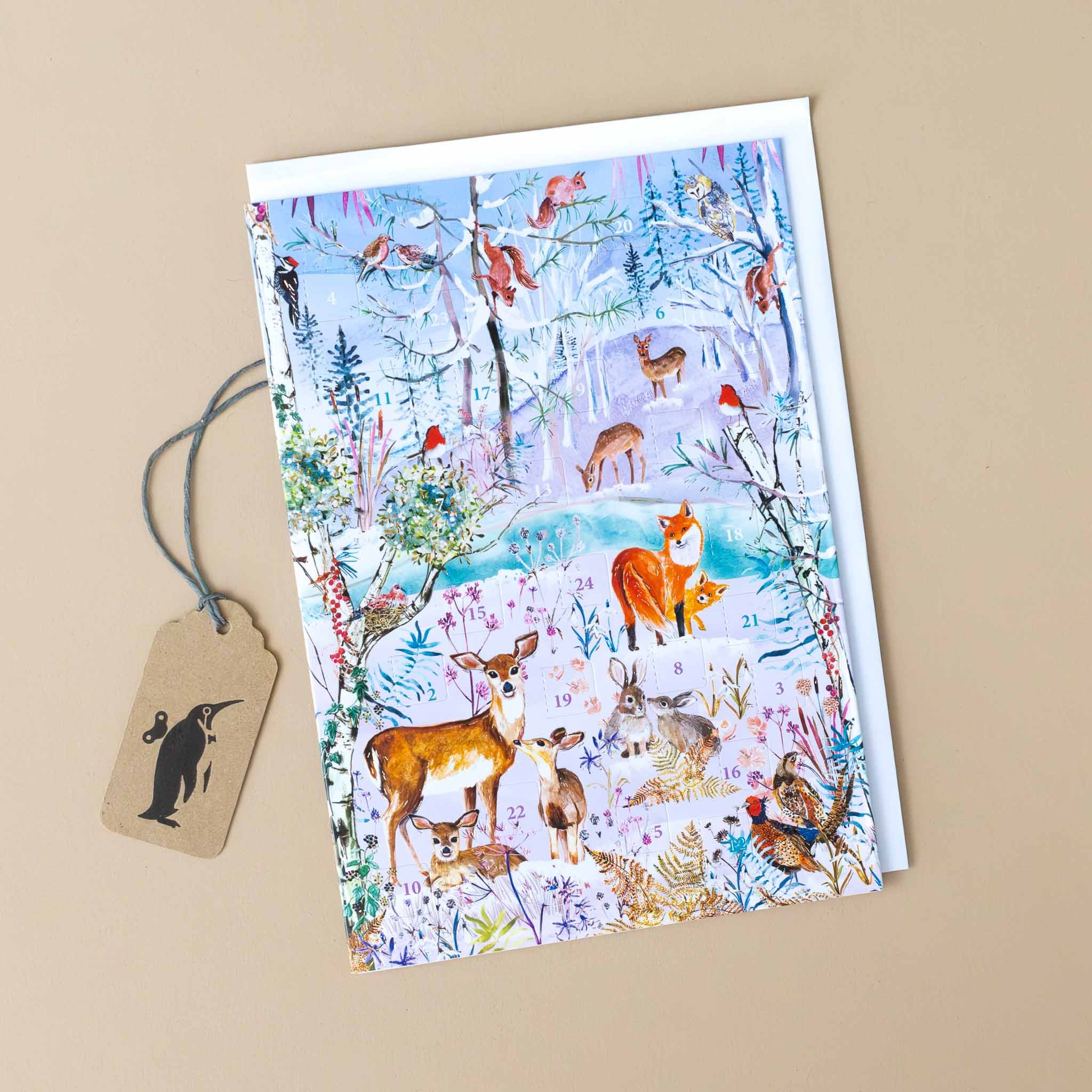 Advent Calendar Greeting Card | Winter Forest