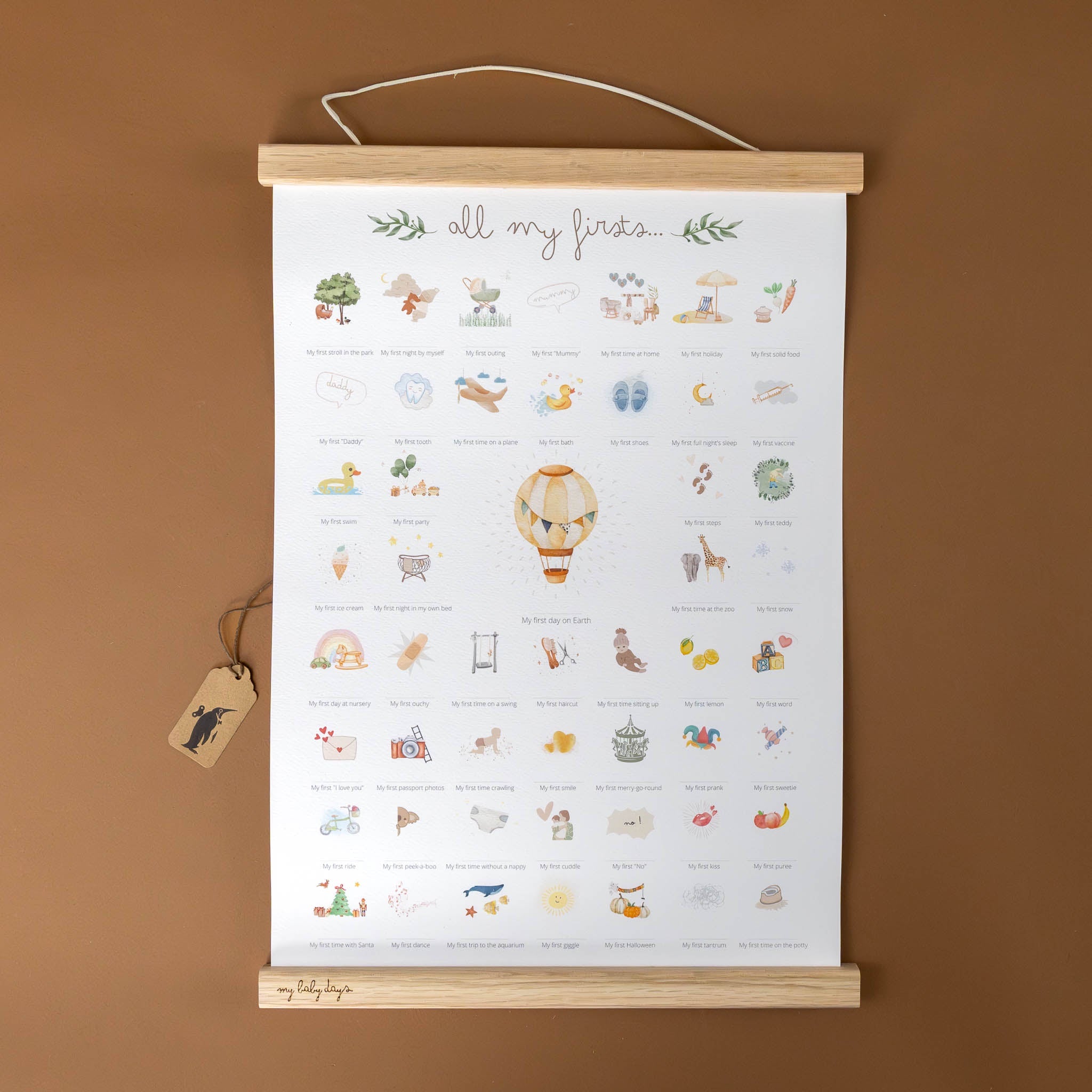All My Firsts Interactive Art Print