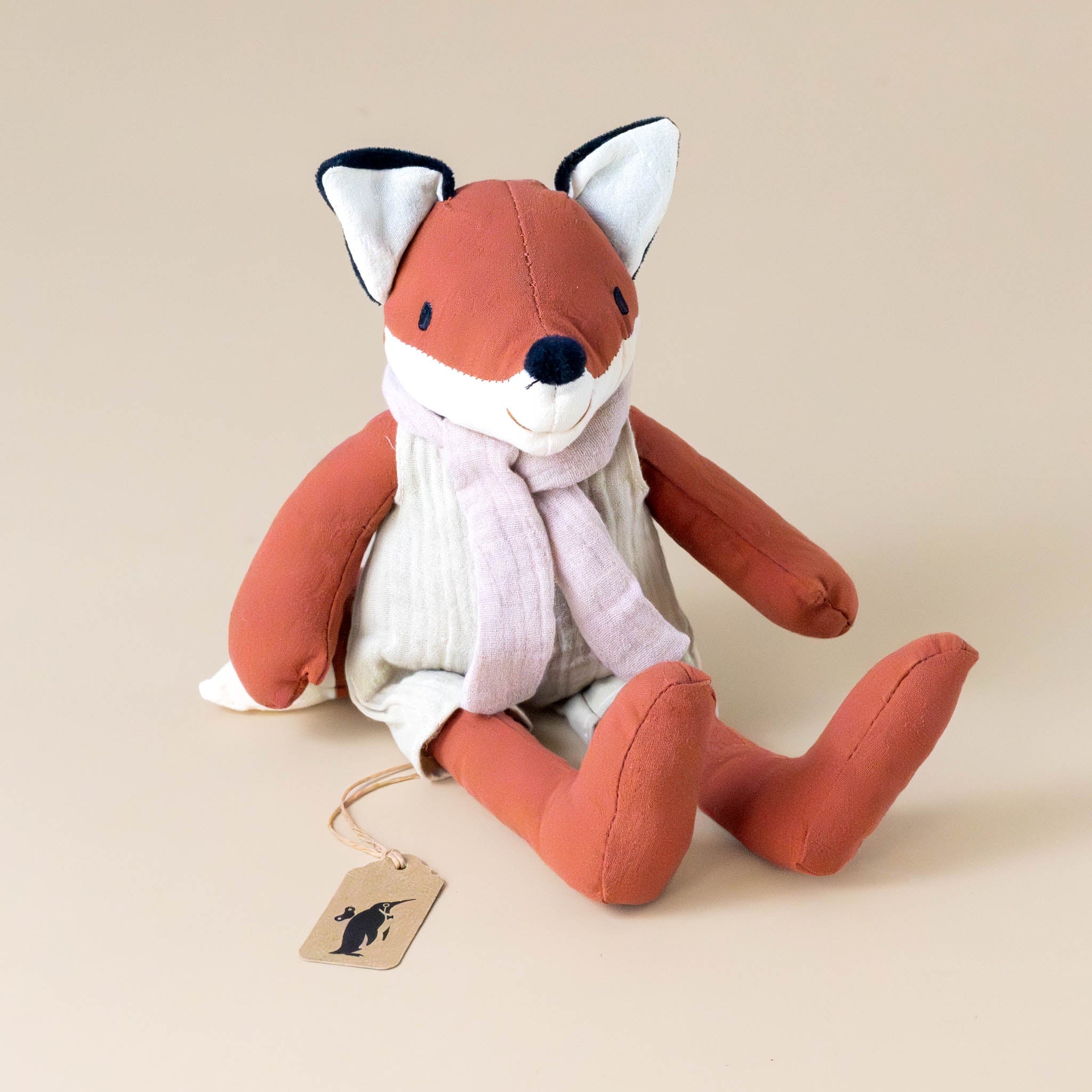 Alphonse the Fox Plush Rattle
