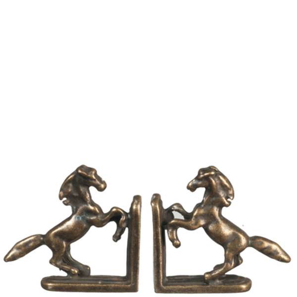 Antique Bronze Dollhouse Miniature Horse Bookends