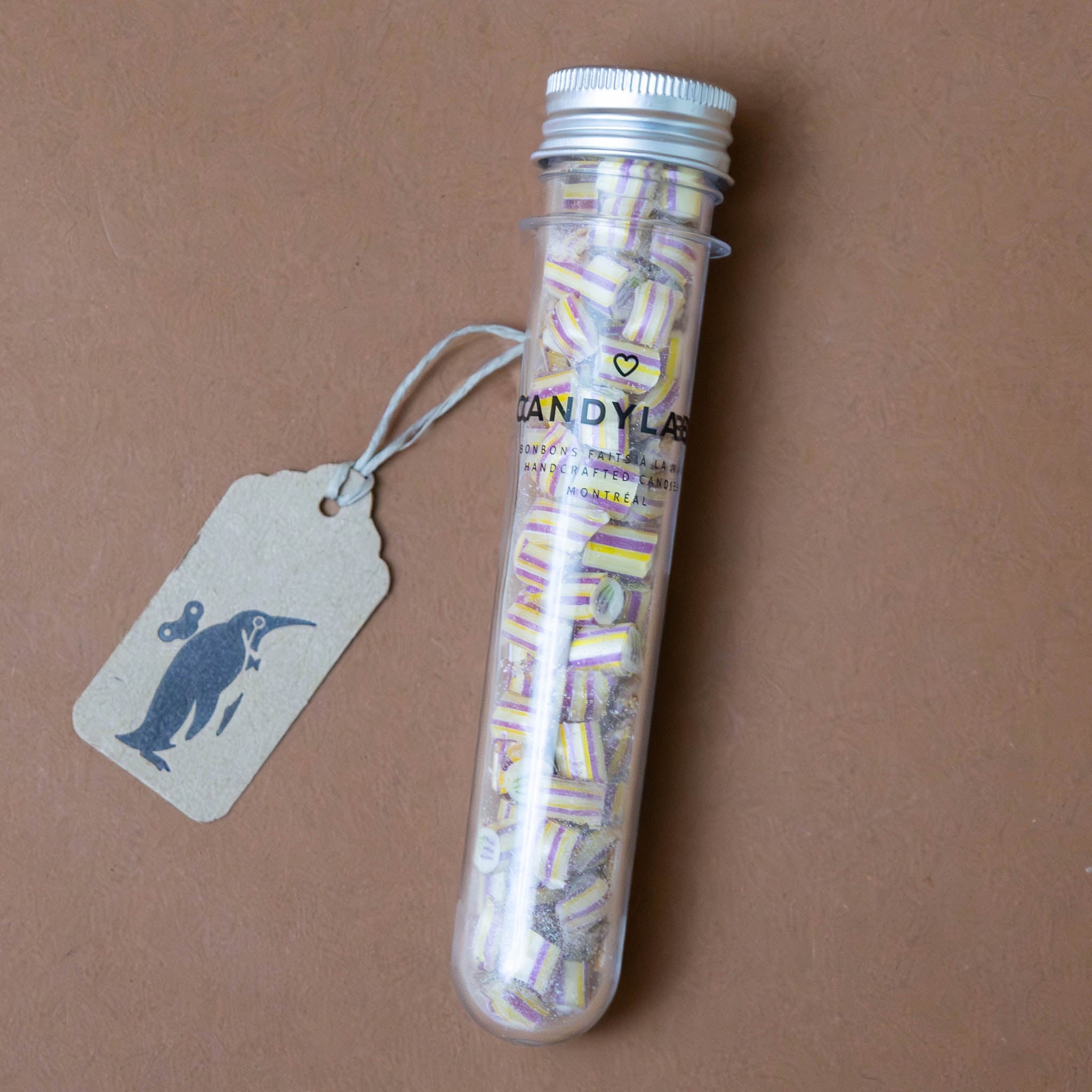 Artisanal Hard Candy Tube | Lemon Lavender