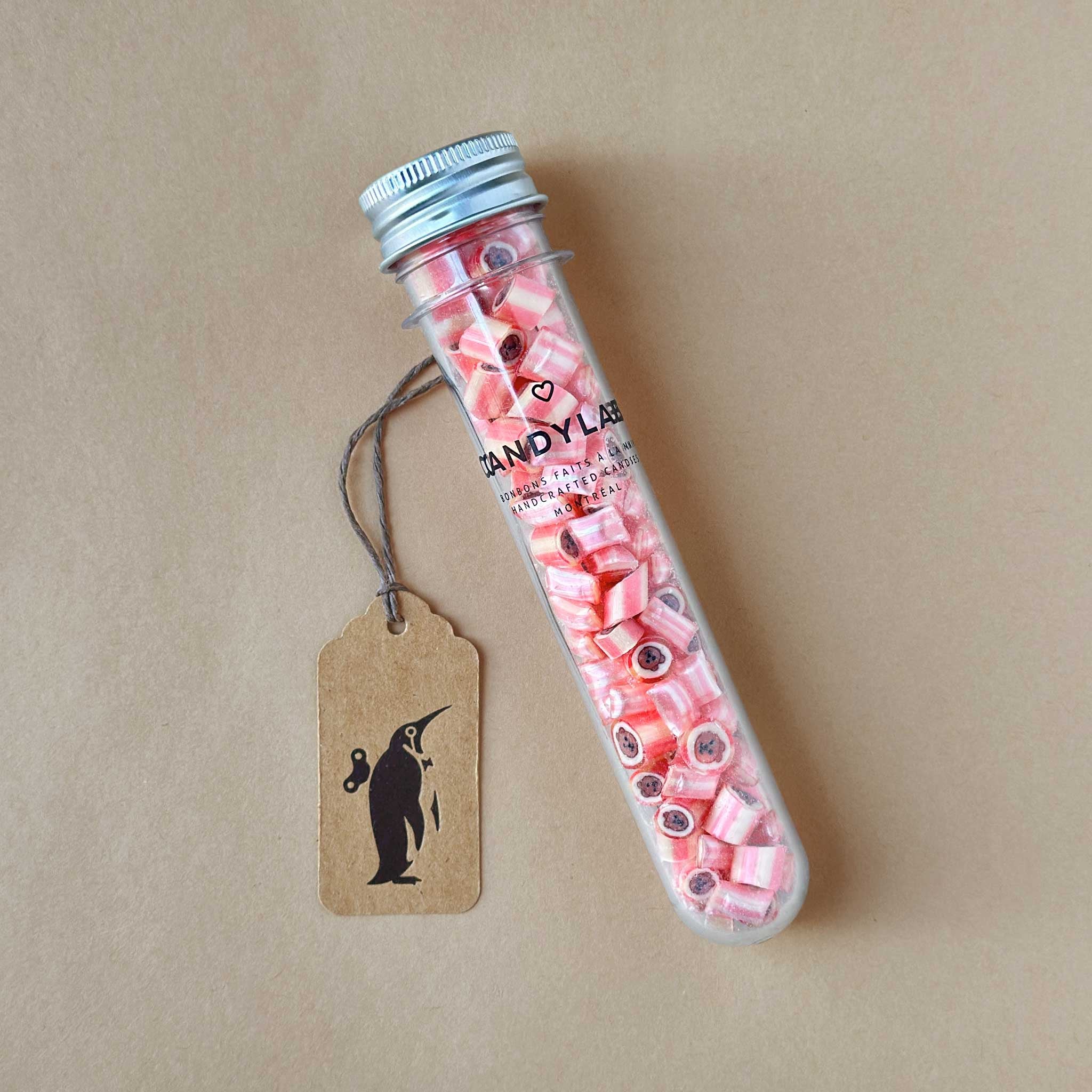 Artisanal Hard Candy Tube | Strawberry