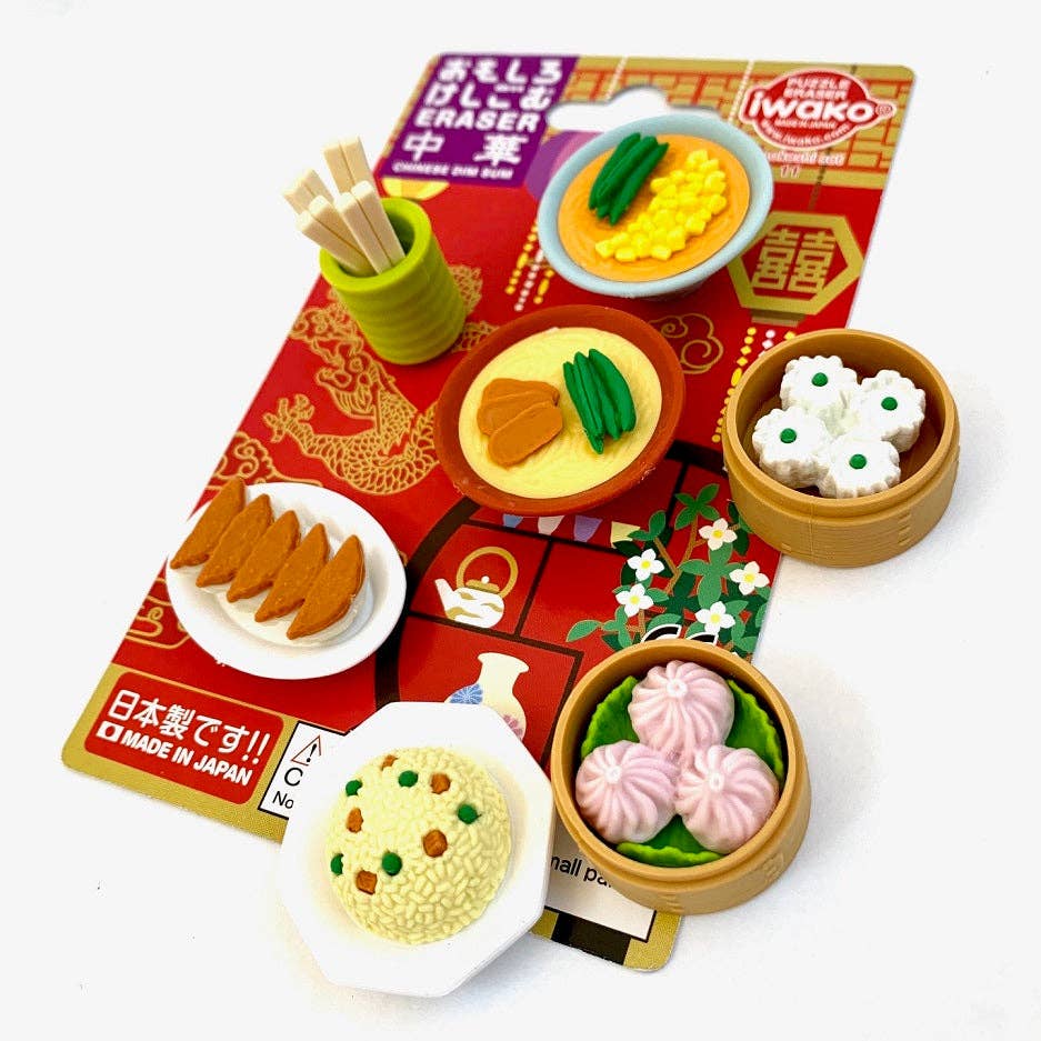 Iwako Chinese Foods Eraser Card