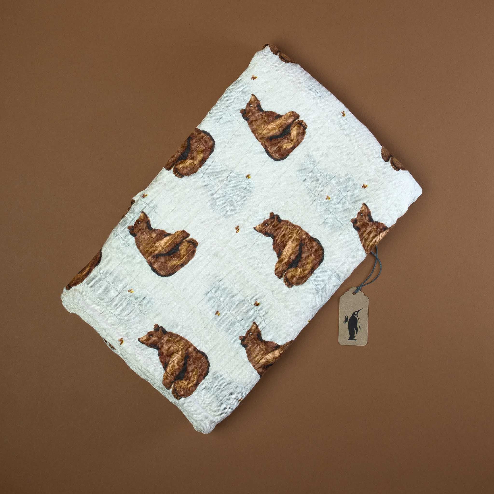 Bamboo Swaddle | Honey Bear