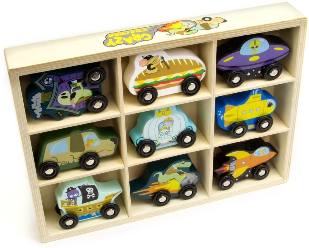 "Crazy Racers" Wooden Car Set
