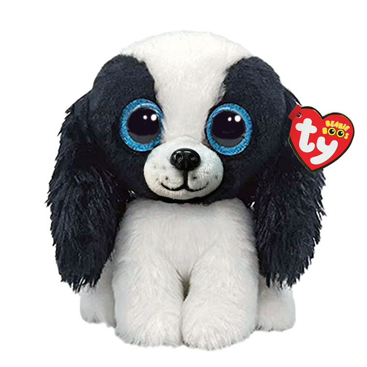 TY Sissy the Black and White Dog Beanie Boo